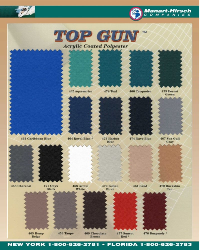 Top Gun Color Card